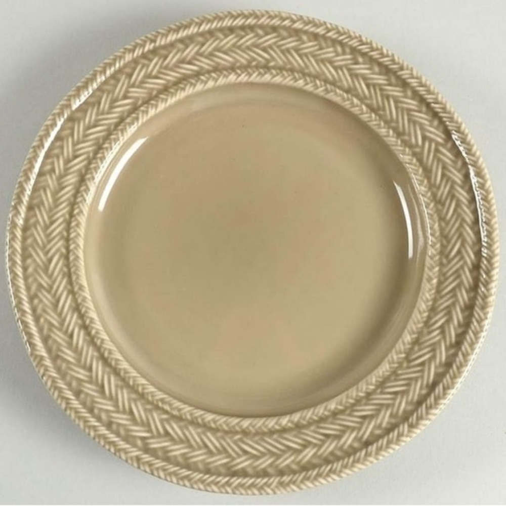 JULISKA LE‎ PANIER retired large Charger Plate 13.5" NEW almond Discontinued